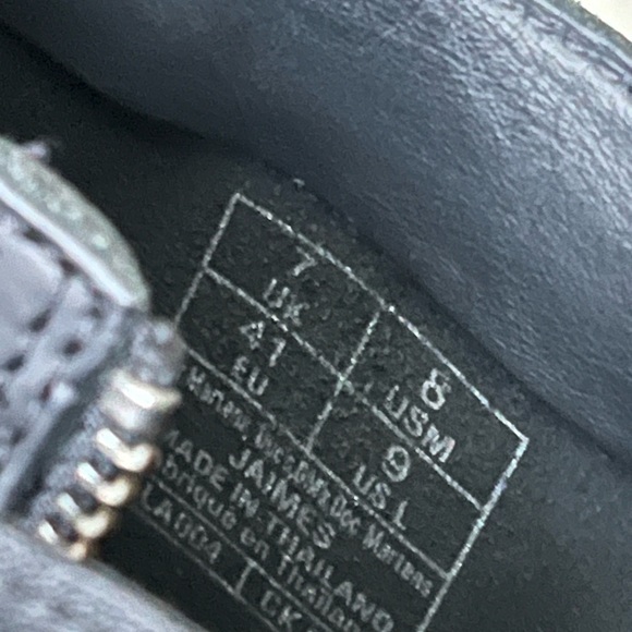 Dr Martens Jaimes Leather Buckle Chelsea Black Combat Boots Size 8Men 9Women - Picture 6 of 9